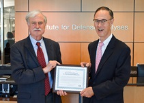 Dexter Fletcher with IDA's President, Dr. Chu